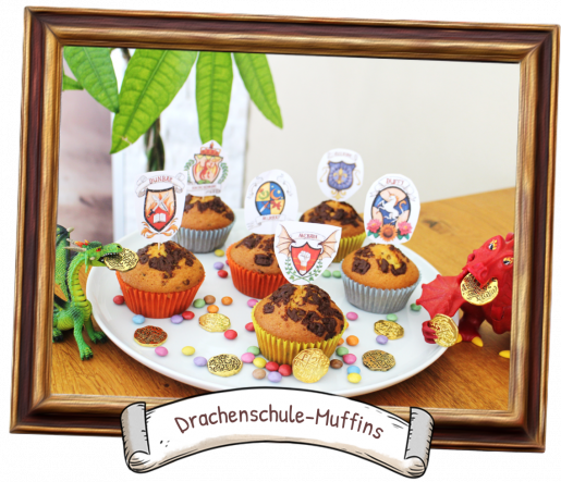 Drachenschule-Muffins: Rezepte für den Kindergeburtstag