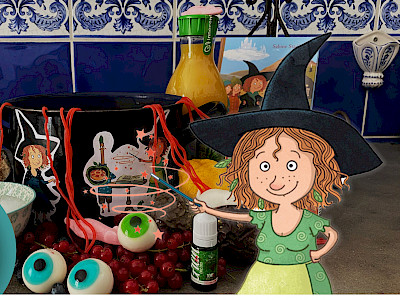 Ich braue meine Hexenbowle... | Halloween-Spiele für Kinder