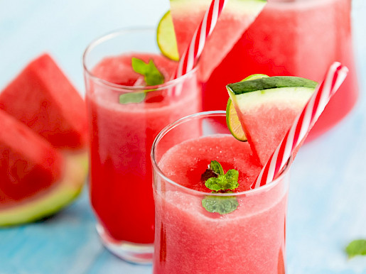 Erfrischende Wassermelonen-Shakes