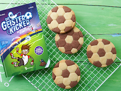 Rezept für Fußball-Kekse aus Shortbread-Teig